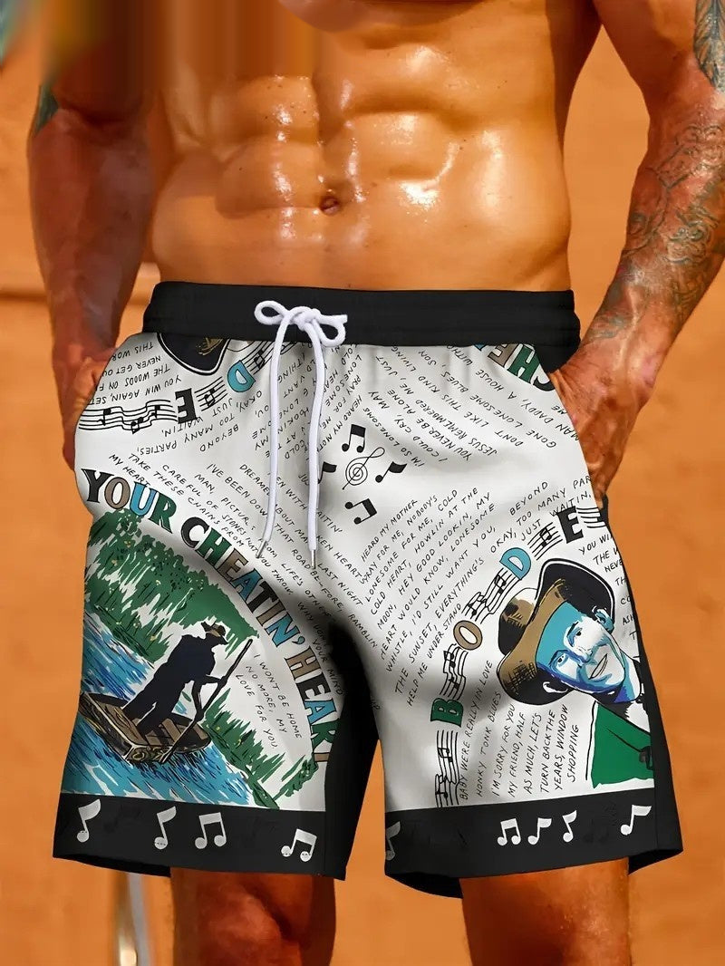 Fashion Printed Casual Men's Beach Shorts