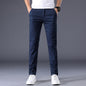 Men's Solid Color Casual Pants Korean Style Straight Trousers