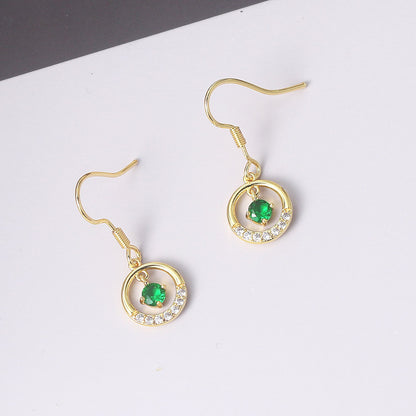 Fashion Simple Beccarite Round Earrings