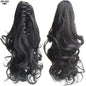 Long Wave Ponytail Wrap Around Ponytail Clip In Hair Headwear Gray Hairpiece Natural Extensions
