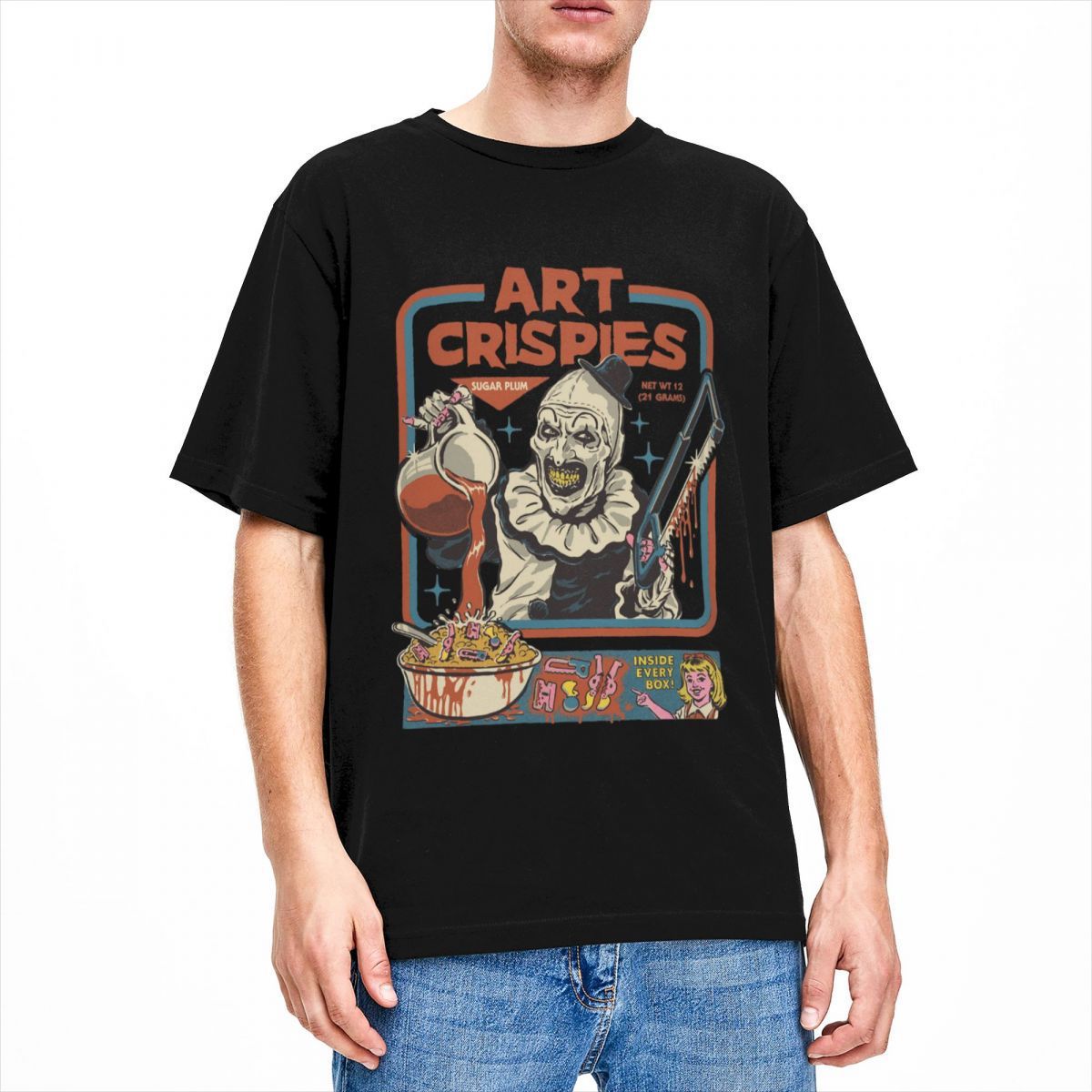 Art Crispies Scary Clown Shirt Solid Color