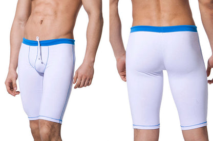 Low Waist Men's Five-point Swimming Trunks Fashion Casual Exercise Middle Pants