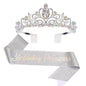 Birthday Party Crown Shoulder Strap Girl Princess Strap Suit