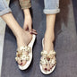 Pearl bow beach shoes