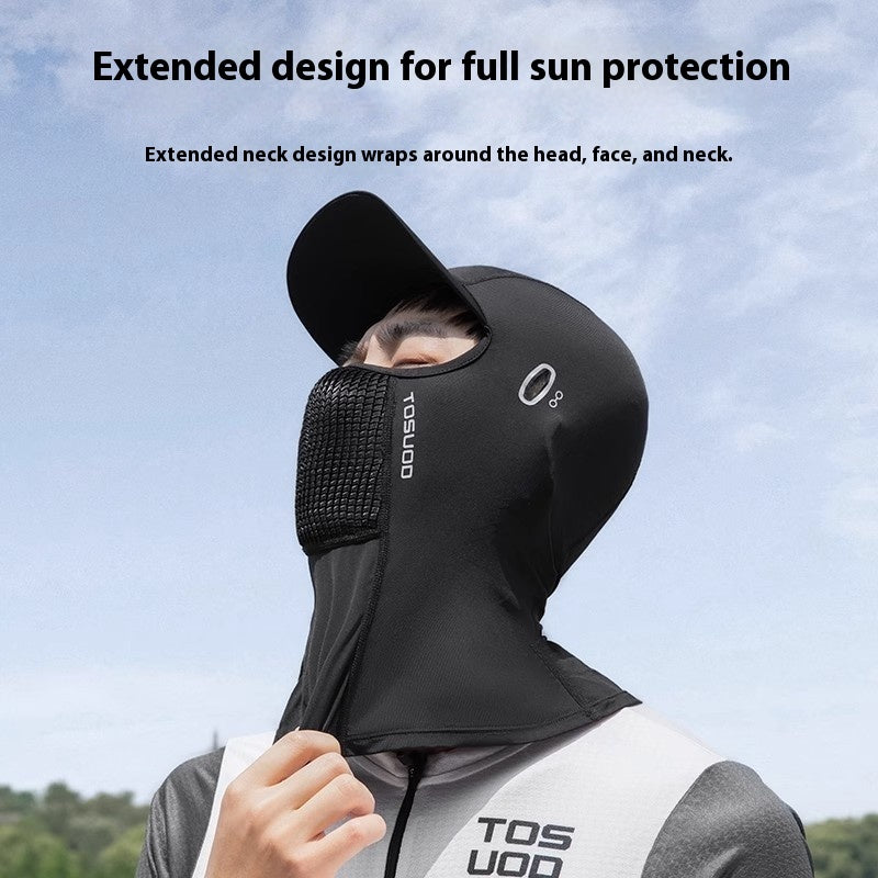 Ice Silk Sun-proof Headgear Men's Scarf Outdoor Cycling Mask