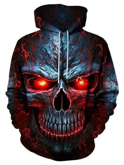 New Fashion Loose Printed Hoodie Men