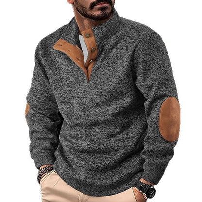 Men's Casual Printed Pullover Sweatshirt Knitwear