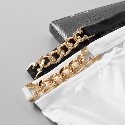 Men's Metal Chain Thin Personality Nylon Sweat-absorbent