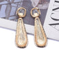 Personality Retro Long Unique Geometric Resin Earrings