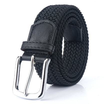 Canvas Elastic Stretch Belt Pin Buckle Canvas Belt