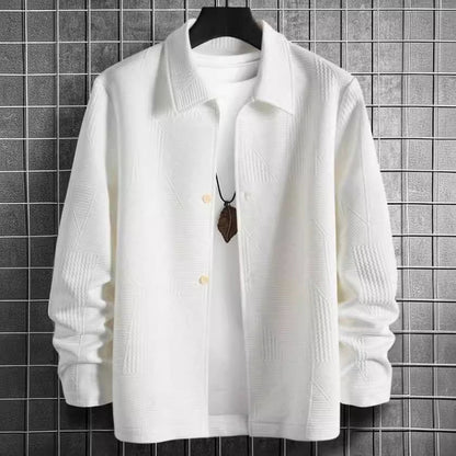 Men's Fashion Comfortable Solid Color Shirt Coat