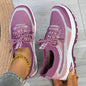 Women's Sporty Flyknit Mesh Shoes Low-cut Lightweight Casual And Versatile