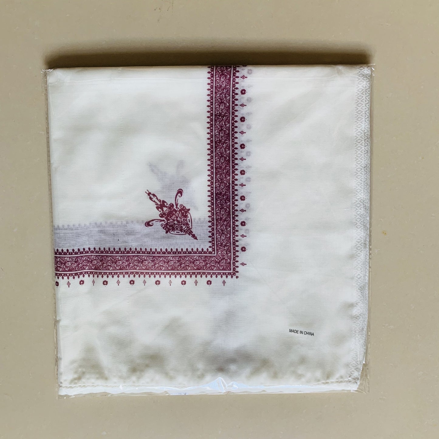 Printed Square Scarf Men's Scarf