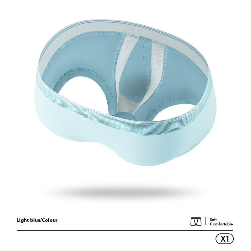 Scrotal Support Men's Underpants U Convex Anti-moving Ice Silk Boxer