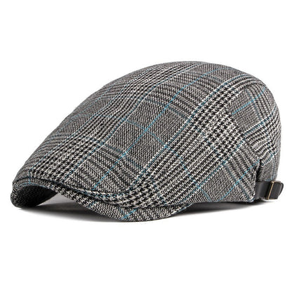 Hat Men's Spring And Autumn Classic Plaid