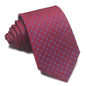 8CM Polyester Jacquard Striped Tie Men's Business Formal Red Black Blue