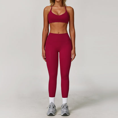 Tight Quick-drying Fitness Sanding Yoga Suit