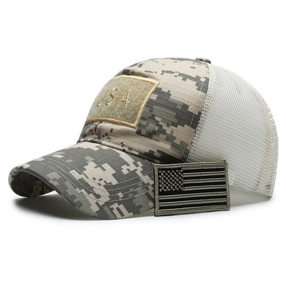 Tear Mark Velcro Outdoor Sun Protection Tactical Camouflage Baseball Hat