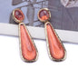 Personality Retro Long Unique Geometric Resin Earrings