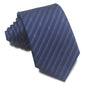 8CM Polyester Jacquard Striped Tie Men's Business Formal Red Black Blue