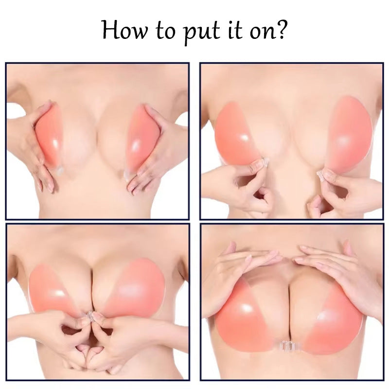 Wedding Dress Breathable Women's Small Chest Invisible Thin Push Up Chest Paste