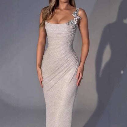 Sexy Party Light Luxury Diamond Shiny Dress