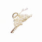 Antique Tassel Large Pearl Clip Metal Hairpin