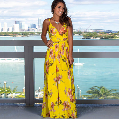 Leaky back beach dress