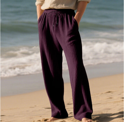 Fall Winter Men Leisure Baggy Straight Trousers