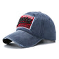 Washed Baseball Cap Patch Letters Hat