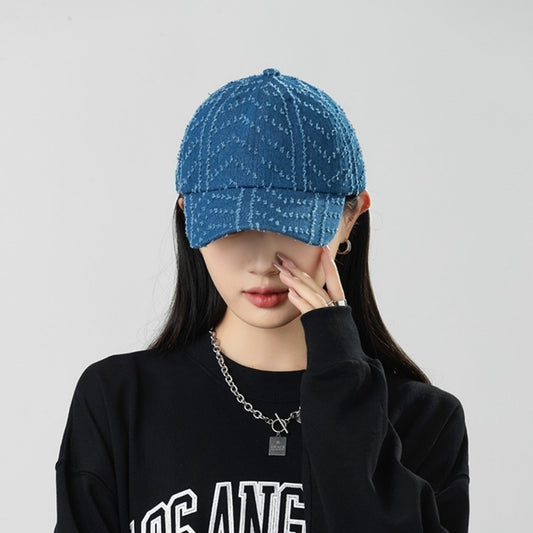 Japanese-style Retro All-match Face-looking Small Washed Denim Peaked Cap