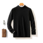 Thickened Half-height Sweater Solid Color Knitted Base Cardigan Warm Top