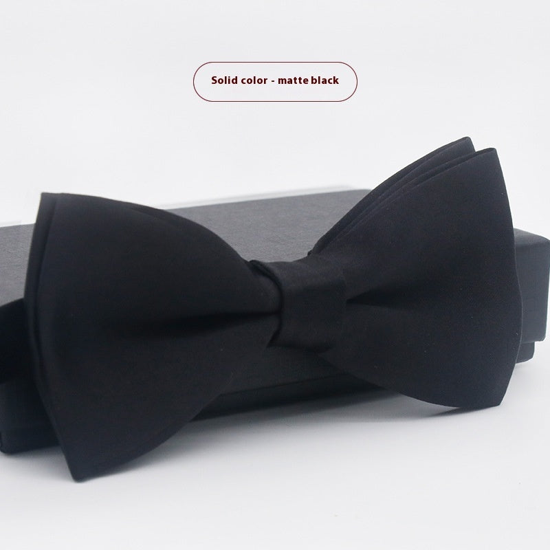 Men's Solid Color Formal Wear Wedding Business Casual Groom Groomsman Bow Tie