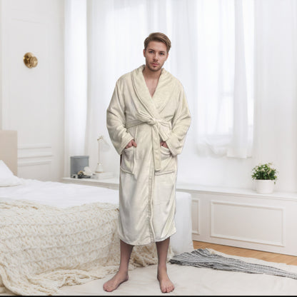 Couple Bathrobe Long Pajamas Homewear