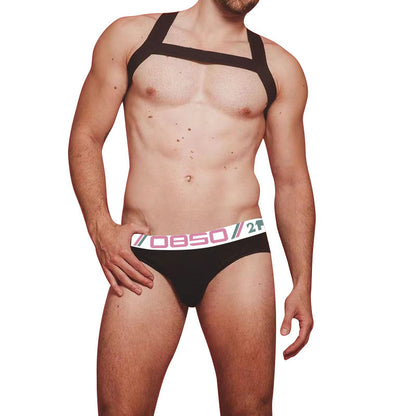 Men's Cotton Underwear Sexy Comfortable Breathable Solid Color Low Waist Convex