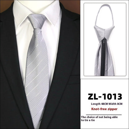 Men's Formal Wear Business Zipper Tie-free