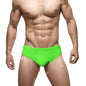 Solid Color Nylon Men's Swim Briefs Low Waist Sexy