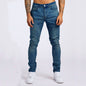 Slim-fitting Mid-waist Denim Micro-elastic Skinny Pants Men