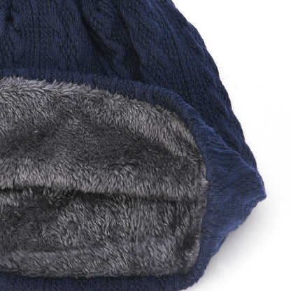 Men's Hat Winter Youth Warm Thickened Knitting Woolen Cap