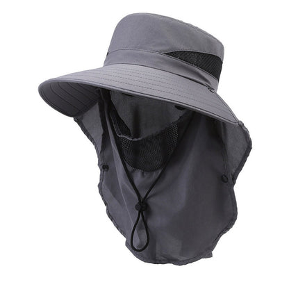 Hat Men's Sun-shade Fisherman Hat Big Brim Sun-proof Fishing Hat
