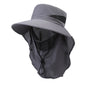 Hat Men's Sun-shade Fisherman Hat Big Brim Sun-proof Fishing Hat