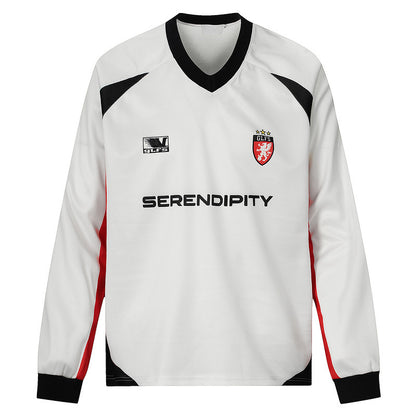 American Retro Stitching Long Sleeve T-shirt Men