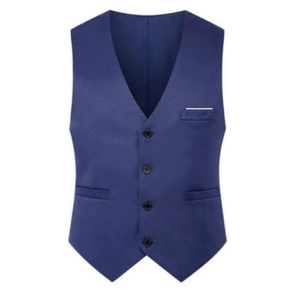 Men's Solid Color British Fashion Suit Vest