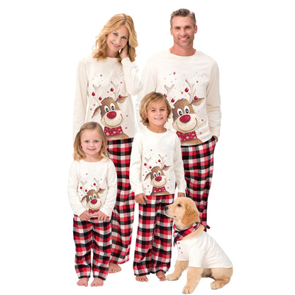 Elk printed parent-child dress