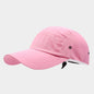 Quick-drying Baseball Cap Korean Style Simple Plain Dome Peaked Cap