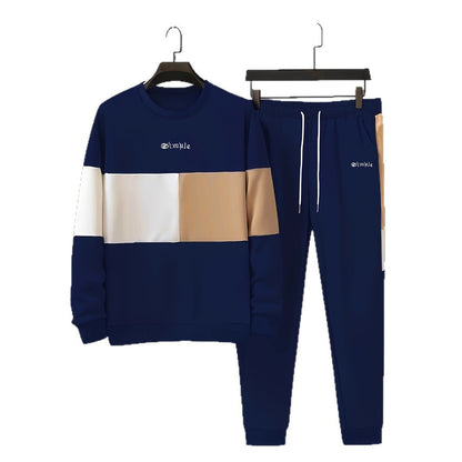 Fashion Simple Printing Sports Leisure Men's Suit