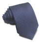 8CM Polyester Jacquard Striped Tie Men's Business Formal Red Black Blue
