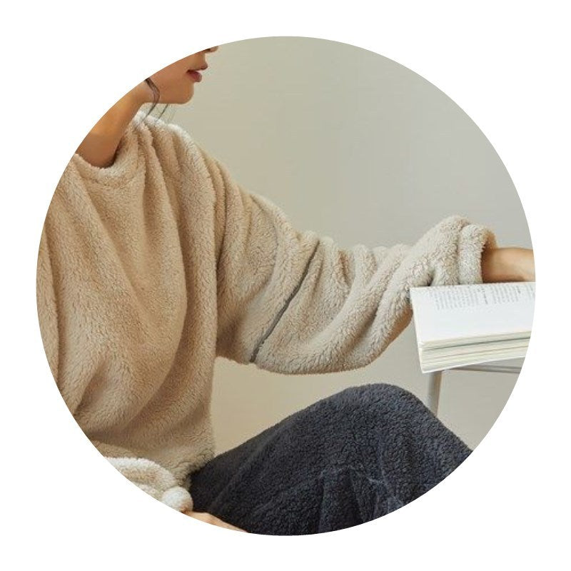 Coral Velvet Thickened Pajamas Women Autumn And Winter Models