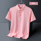 Ice Silk Seamless Cool Short Sleeve Polo
