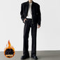 Black Straight Anti-wrinkle Suit Pants Thin Casual Trousers